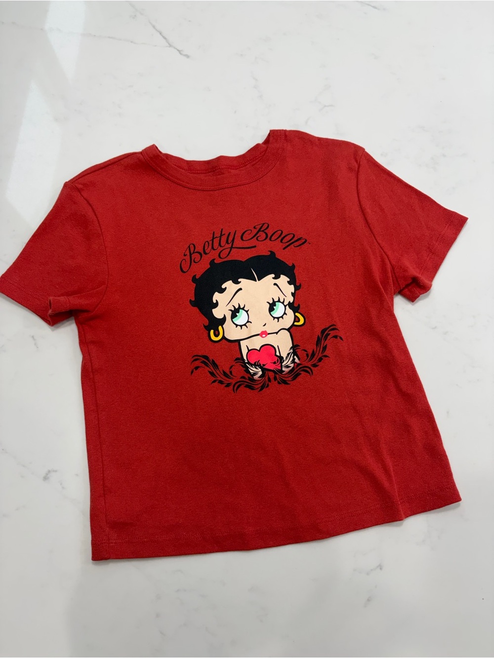 Betty Boop Red Graphic Tee Size M Y2K Retro